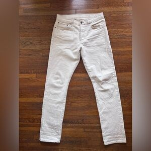 Imogene + Willie Barton Slim Denim in Ojai (ivory)